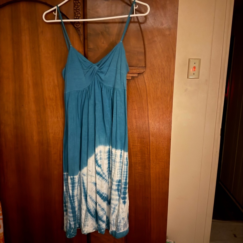 Charlotte Russe Blue and White Mini Dress